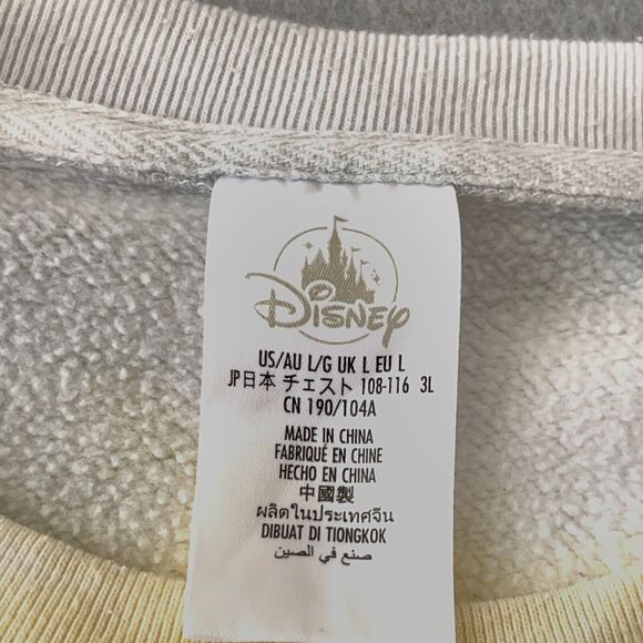 Disney Sweatshirt Size Large Mickey Mouse Tie Dye Embroidered Sweater‎ - Picture 4 of 9